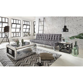 Aviator Aluminium Aviation rivet detail unusual Aviator Style Coffee Table